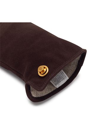 Guanti in morbido camoscio marrone scuro GIANNI CHIARINI | GN11128CMMOKA